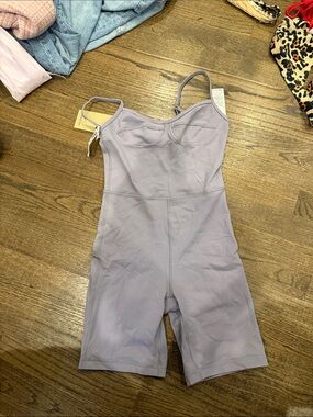 Wilfred Lavender Bodysuit Jumpshort with Built-In Bust Support